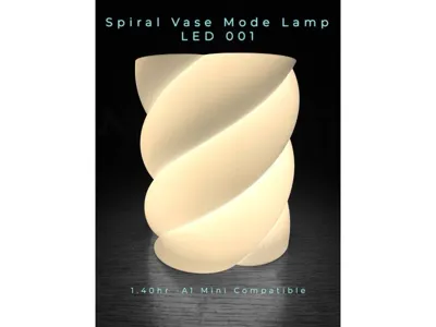 Spiral Vase Mode Lamp - LED 001
