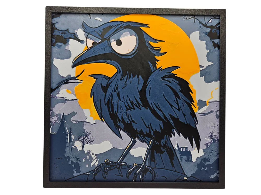 Cartoon Raven
