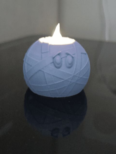 Mummy Halloween ball candle light