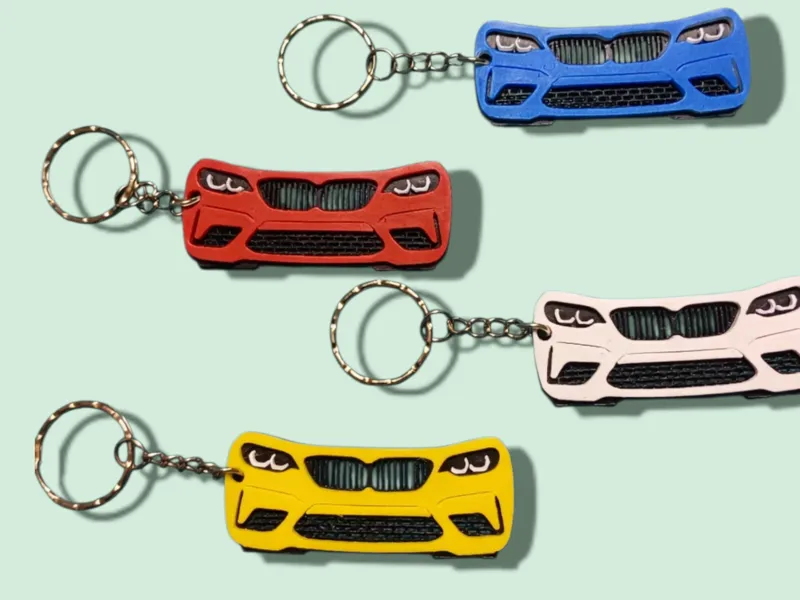 BMW M2 keychain car front