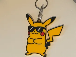 Smooth Pikachu Keychain