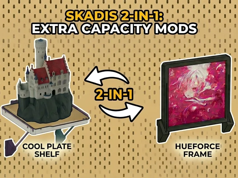 Skadis Build Plate Shelf & HueForge Frame