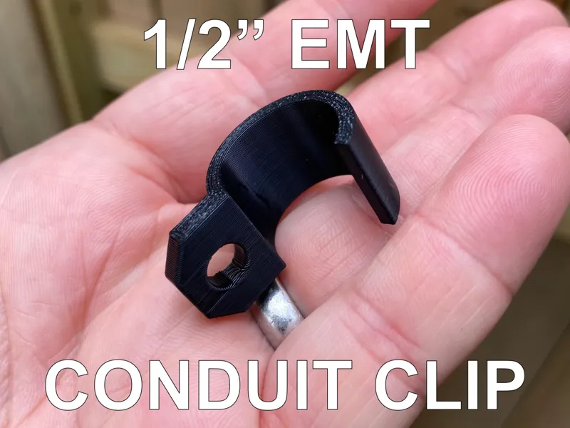 1/2 inch EMT conduit hanger clip