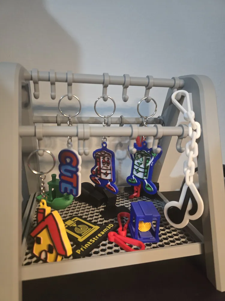 3D Printed Keychain Display Stand – Modular - Free 3D Print Model ...