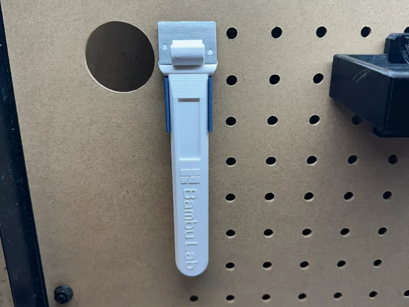 Bambu Scraper Pegboard Holder