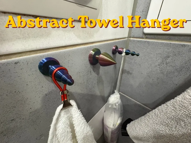 Abstract Towel Hanger - Modern Wall Hook