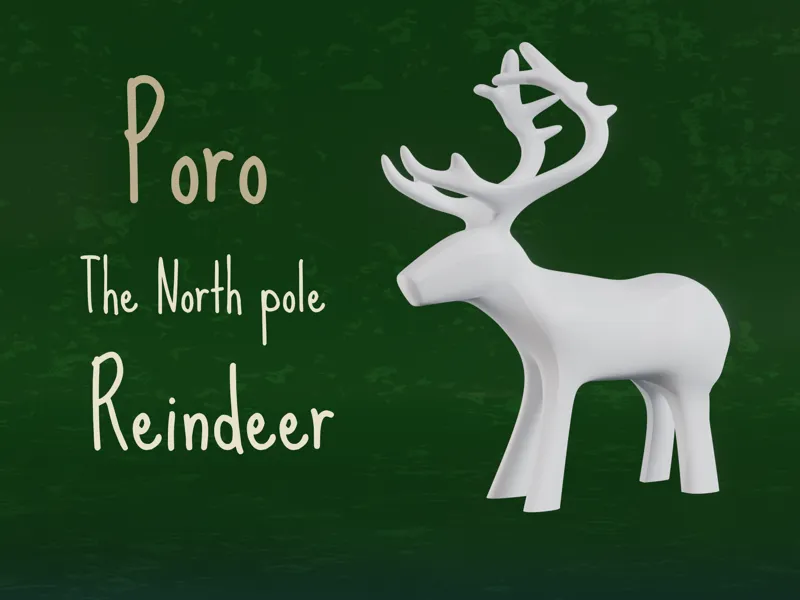 Poro - reindeer figure