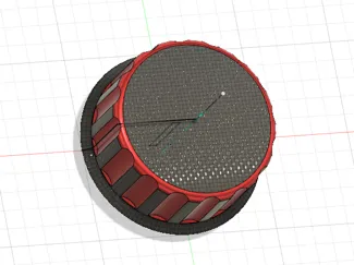 manopola rotonda con scanalature