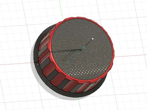 manopola rotonda con scanalature