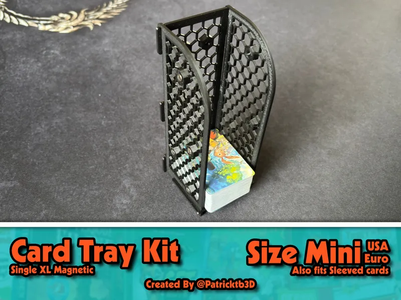 Card draw/discard single magnetic tray kit Mini