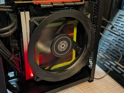 120mm Air Slimmer Duct | Clip-on CPU air duct 