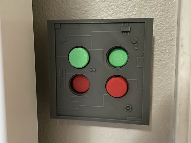 Double button light switch