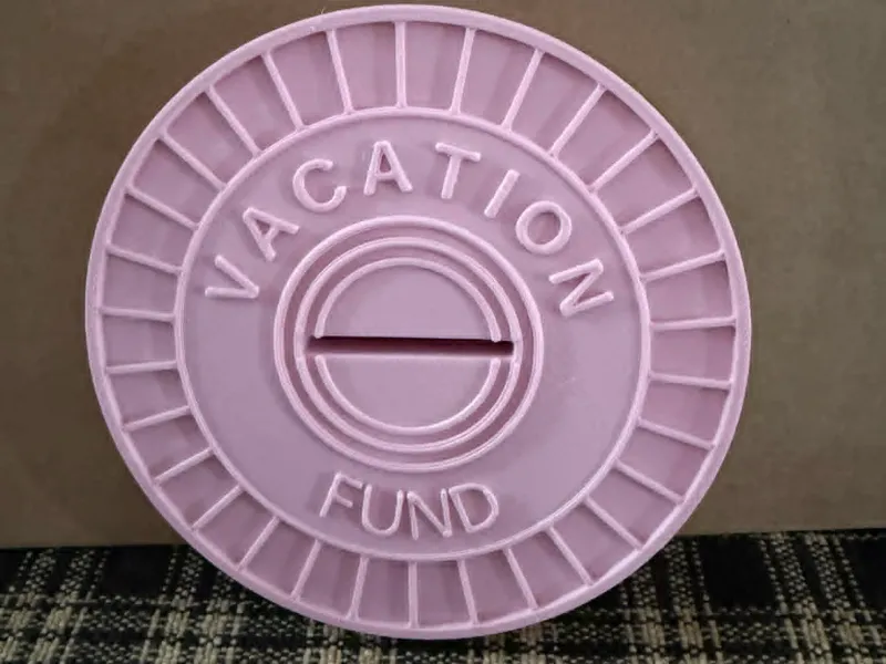 Mini Lowe's Bucket Lid- Vacay Fund