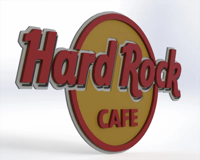 Hard Rock Cafe 3D Wall Sign 