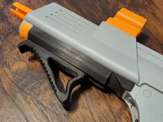Splatrball gun grip with mount