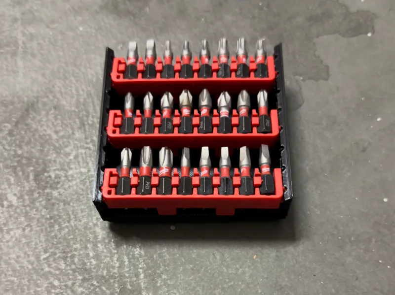 Shockwave bit Holder Gridfinity - 2x2/2x3