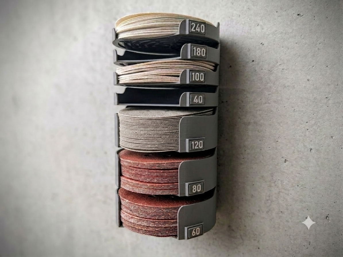 Detachable sanding disc trays