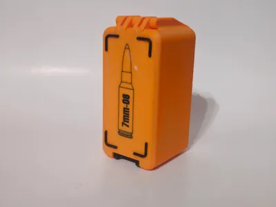 7mm-08 Remington Ammo Box - 50 Round - Stackable