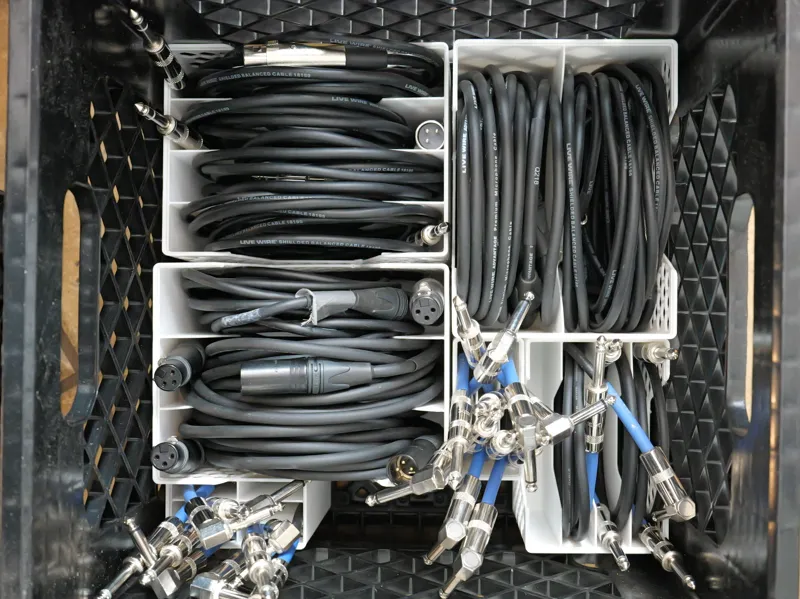 Gridfinity Mic Cable Storage