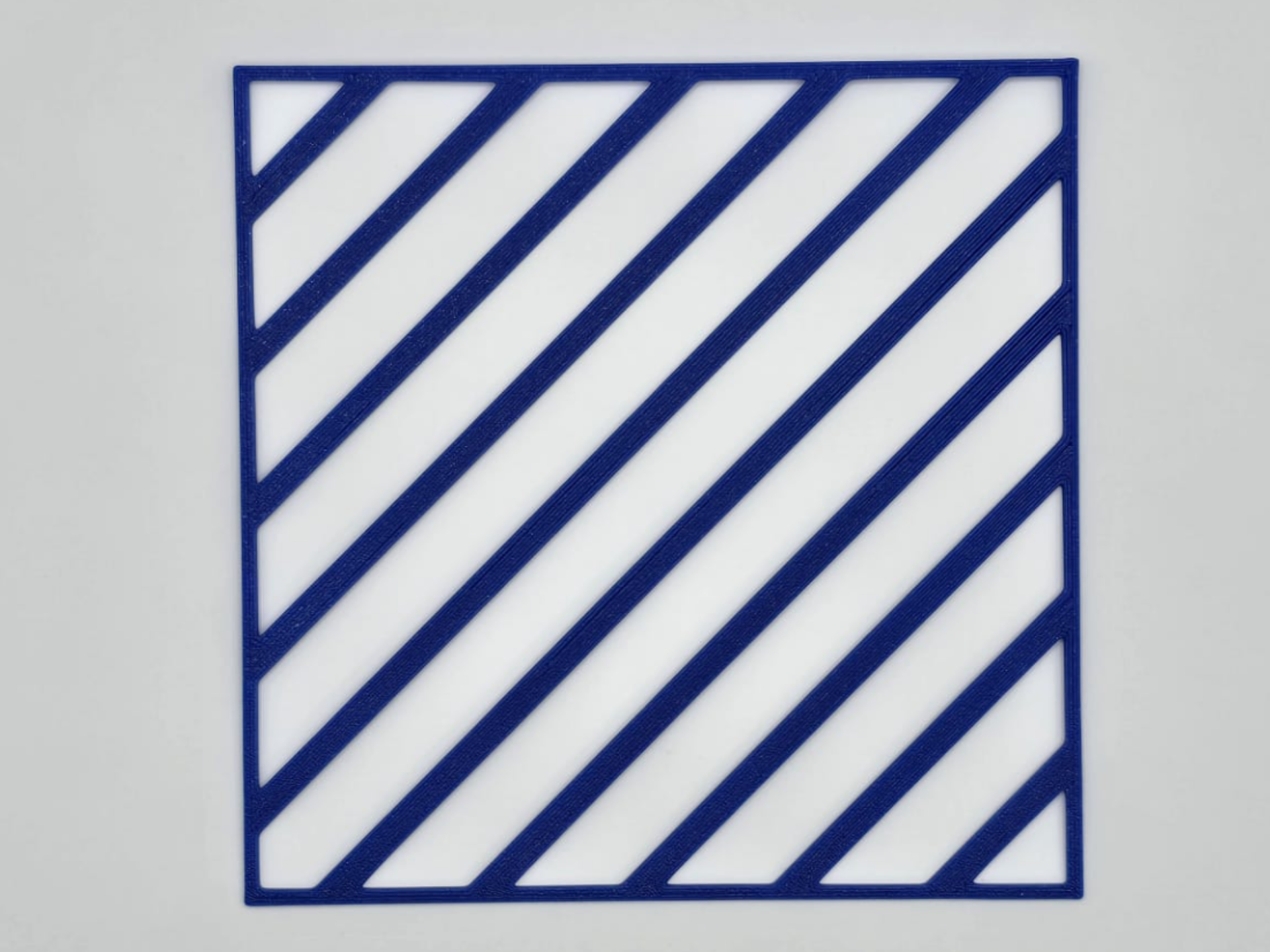 Diagonal Stripe Geometric Stencil Pattern