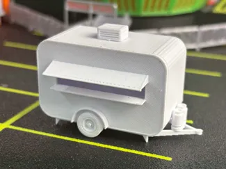 HO Scale 1/87 Food Trailer