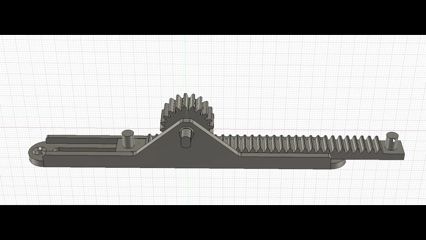 Gear Rack & Pinion Slider (customizable length)