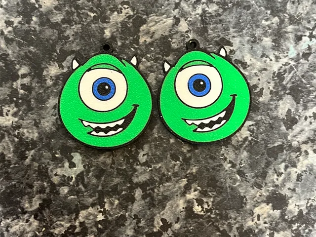 mike wazowski earrings