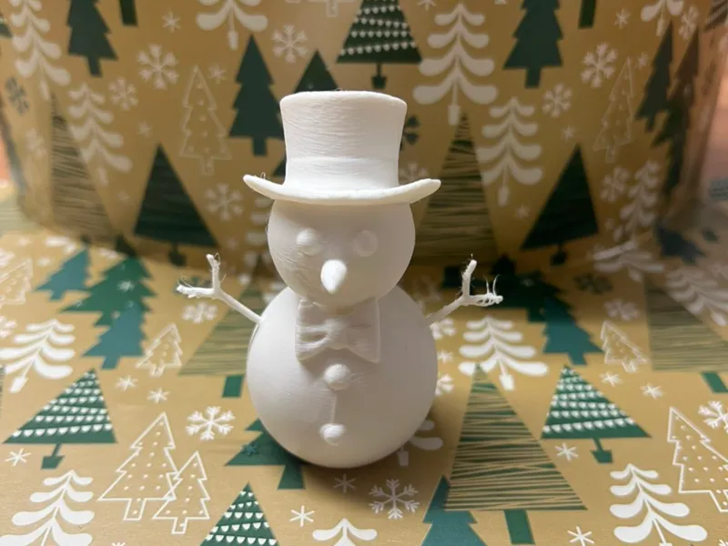 Schneemann mir Zylinderhut