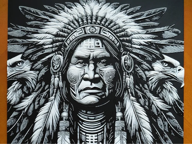 Native American - Eagles - Hueforge
