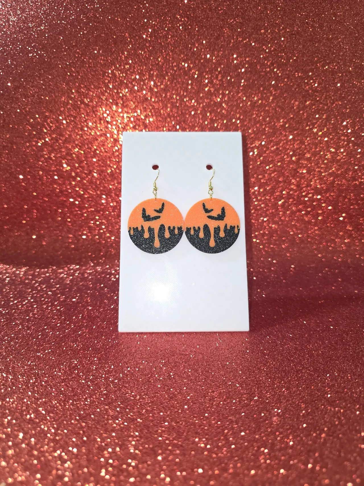 Halloween night earrings view 2