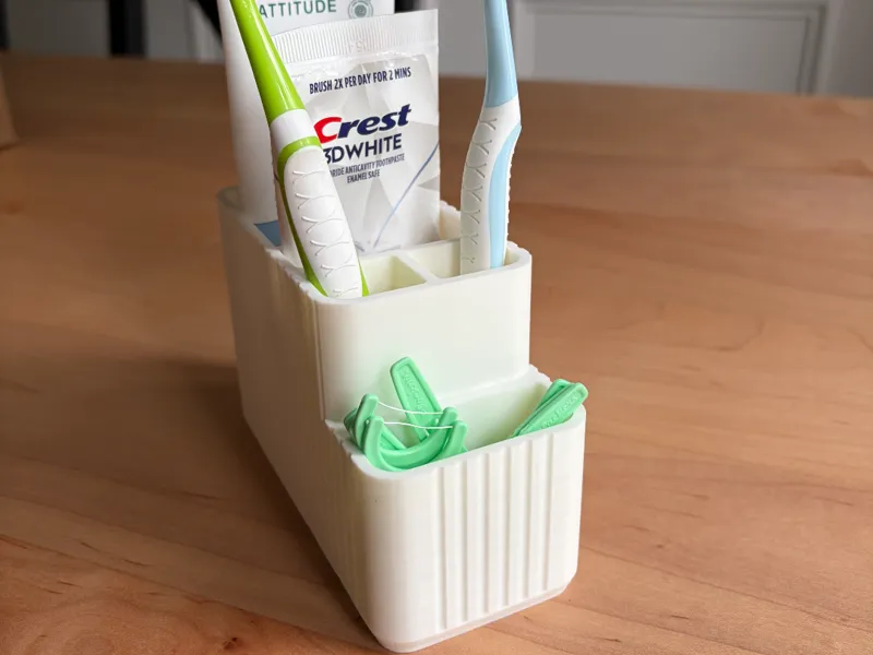 Bathroom Toothbrush & Countertop Organizer