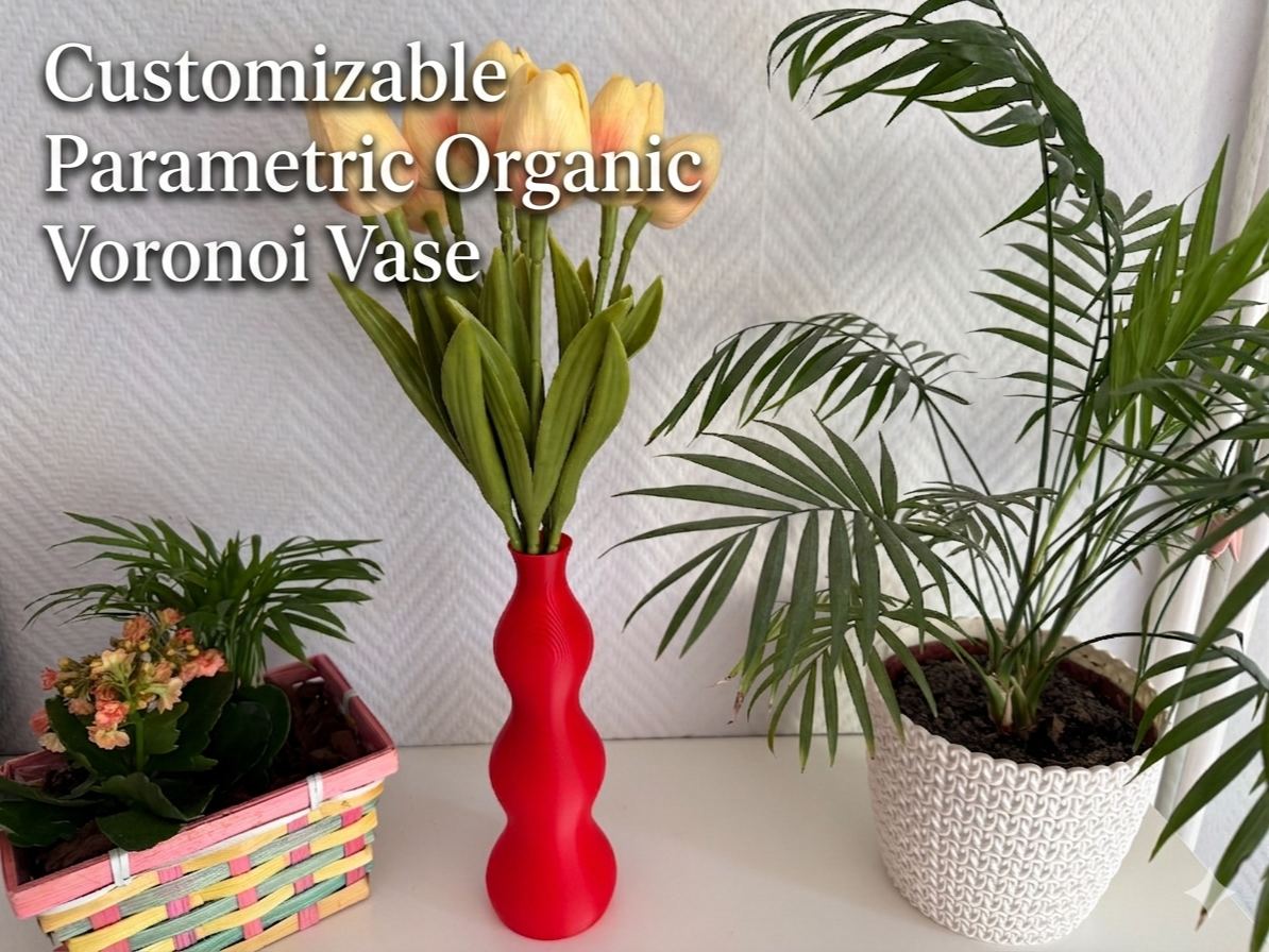 Customizable Parametric Organic Voronoi Vase