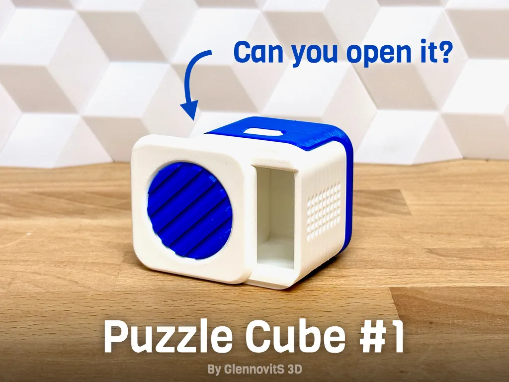 Puzzle Cube #1 (small fun challenging brainteaser) view 2
