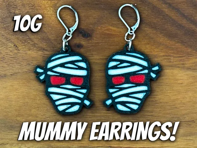 Multicolor Mummy Halloween Earrings | Only 10g!