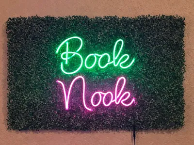 Book Nook Neon Sign