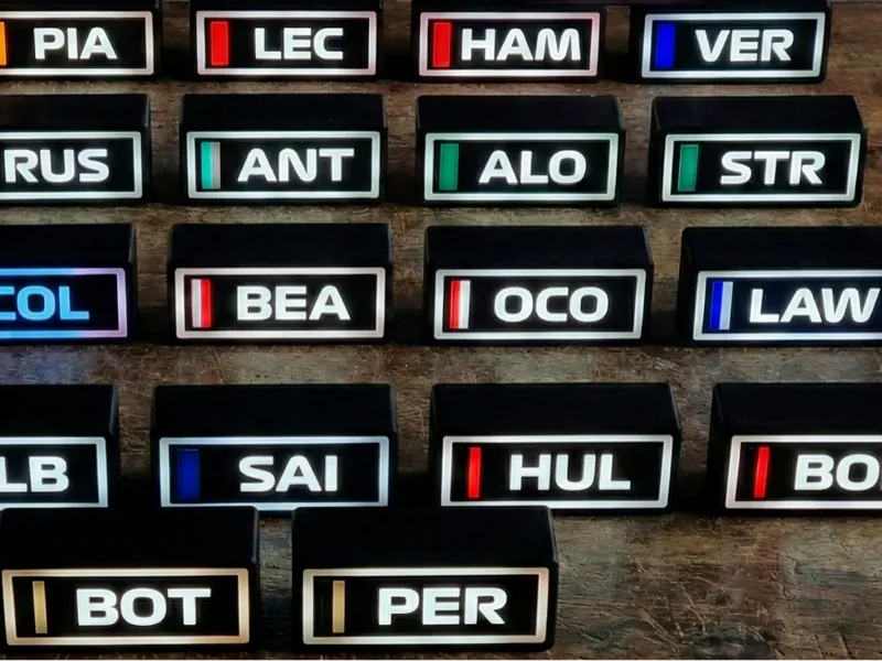 Fernando Alonso LED Leaderboard Lightbox