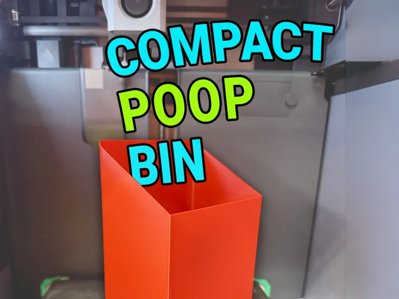 Compact Poop Bin for X1, P1S, P1P
