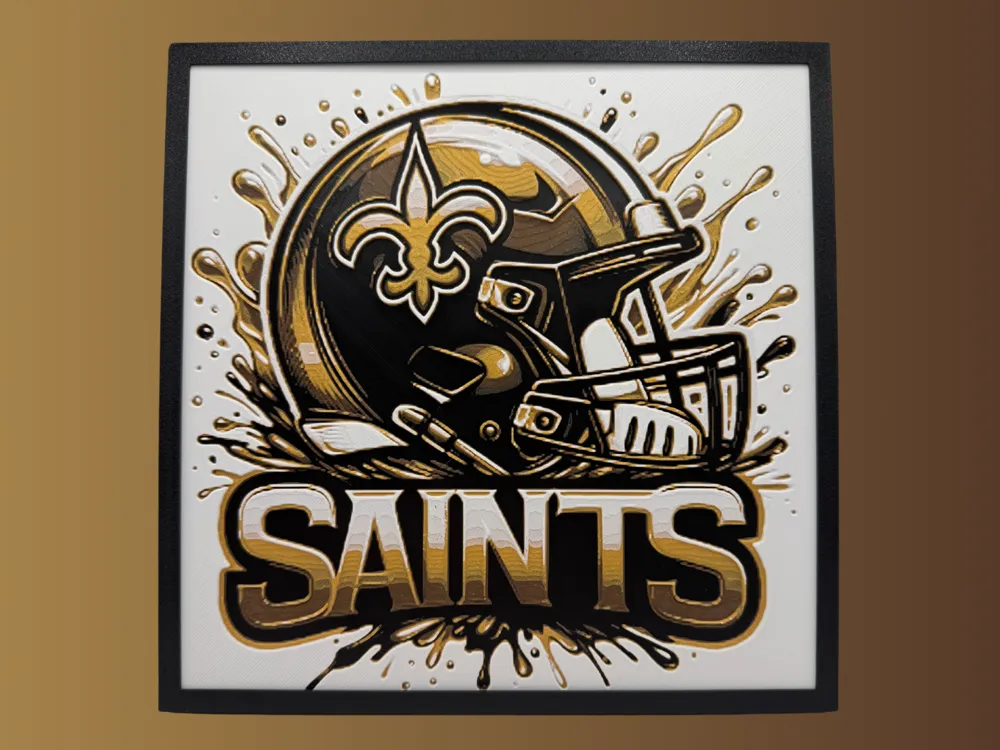New Orleans Saints - NFL Helmet Hueforge