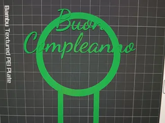 topper buon compleanno personalizzabile