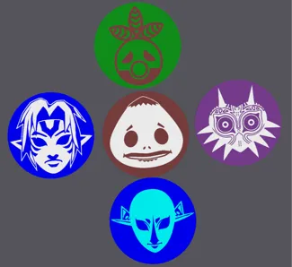 Legend of Zelda Majora Mask Coaster Set