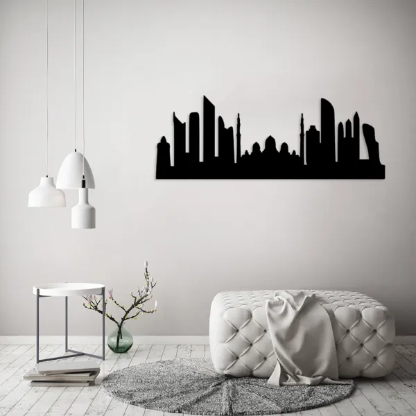 Silhouette murale d'Abu Dhabi