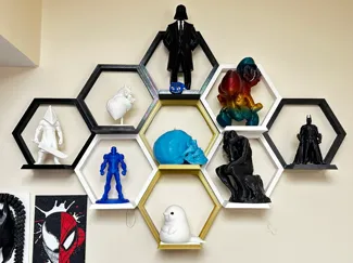 Honeycomb Wall Display