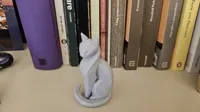 Sculpture de chat minimaliste — photo 3
