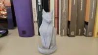 Sculpture de chat minimaliste — photo 2
