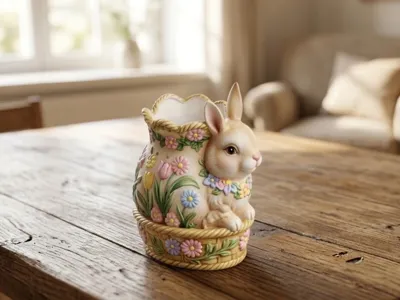 Paintable Easter Garden Vase