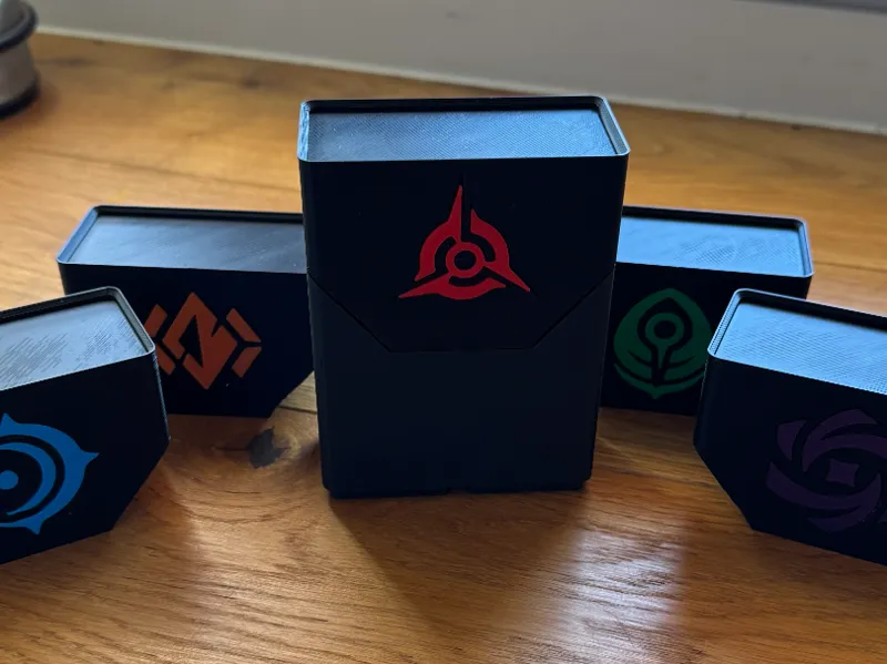 Riftbound TCG Gridfinity Deckbox - Fury Rune