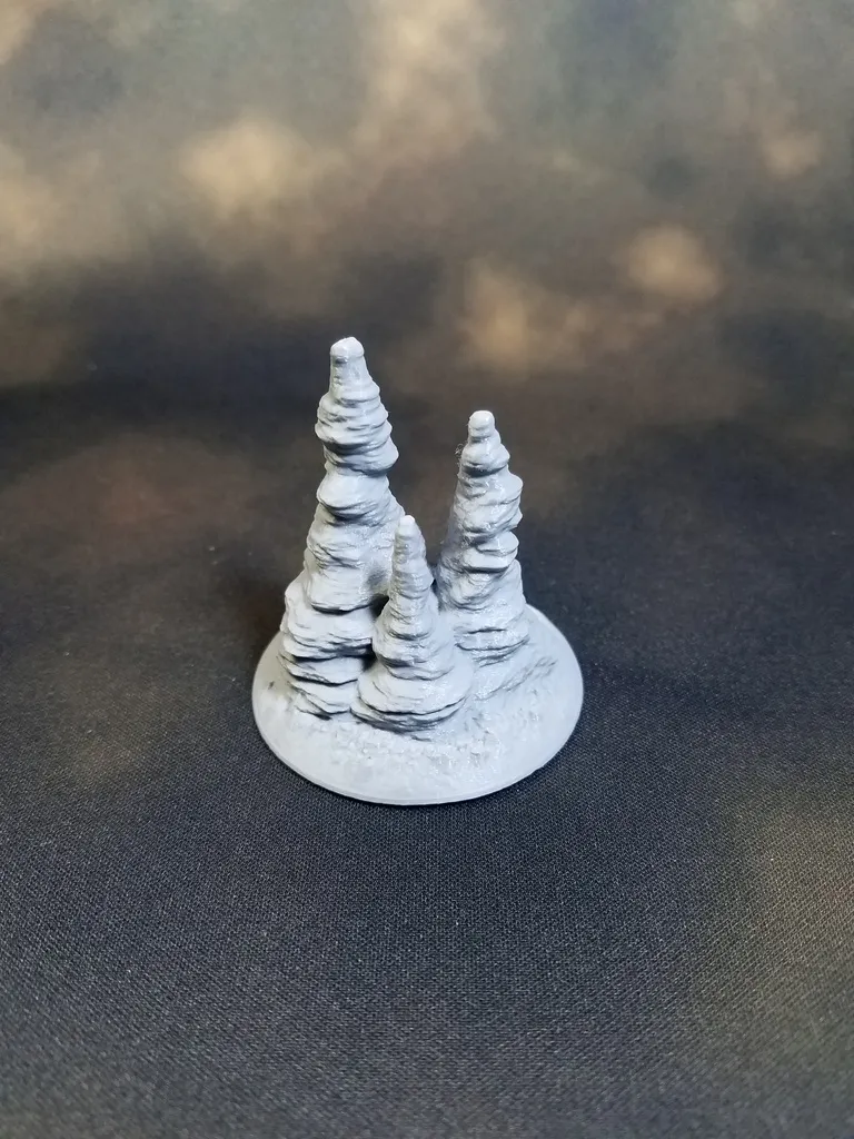 Triple Cave Columns Stalagmite