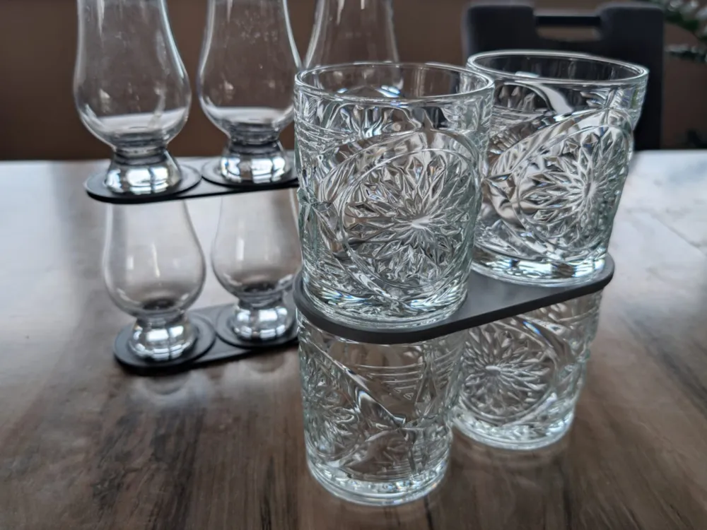 Parametric Glass Stacker - Free 3D Print Model - MakerWorld