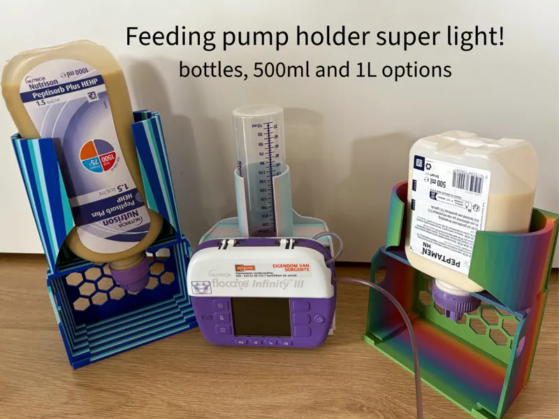 Feeding pump holder 500ml, 1L and bottles