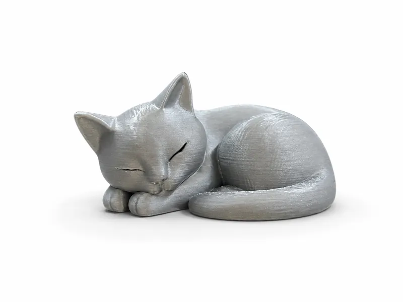 Sleeping Cat Sculpture